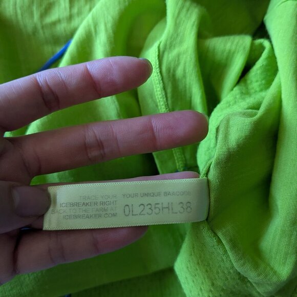 Icebreaker Shirt Merino GT Wool Tshirt Short Sleeve Yellow Shirt Small - Picture 7 of 7